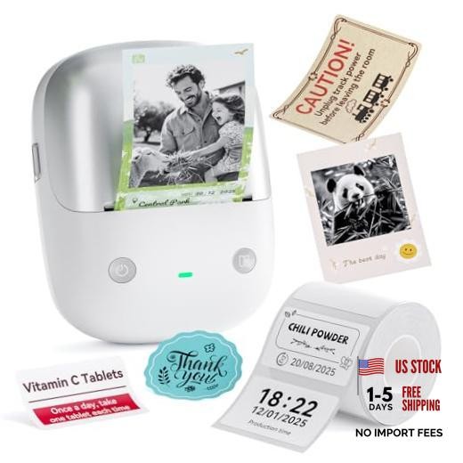 Label Maker, 300DPI HD Thermal Photo Label Printer | Support Red B2 PRO Silver