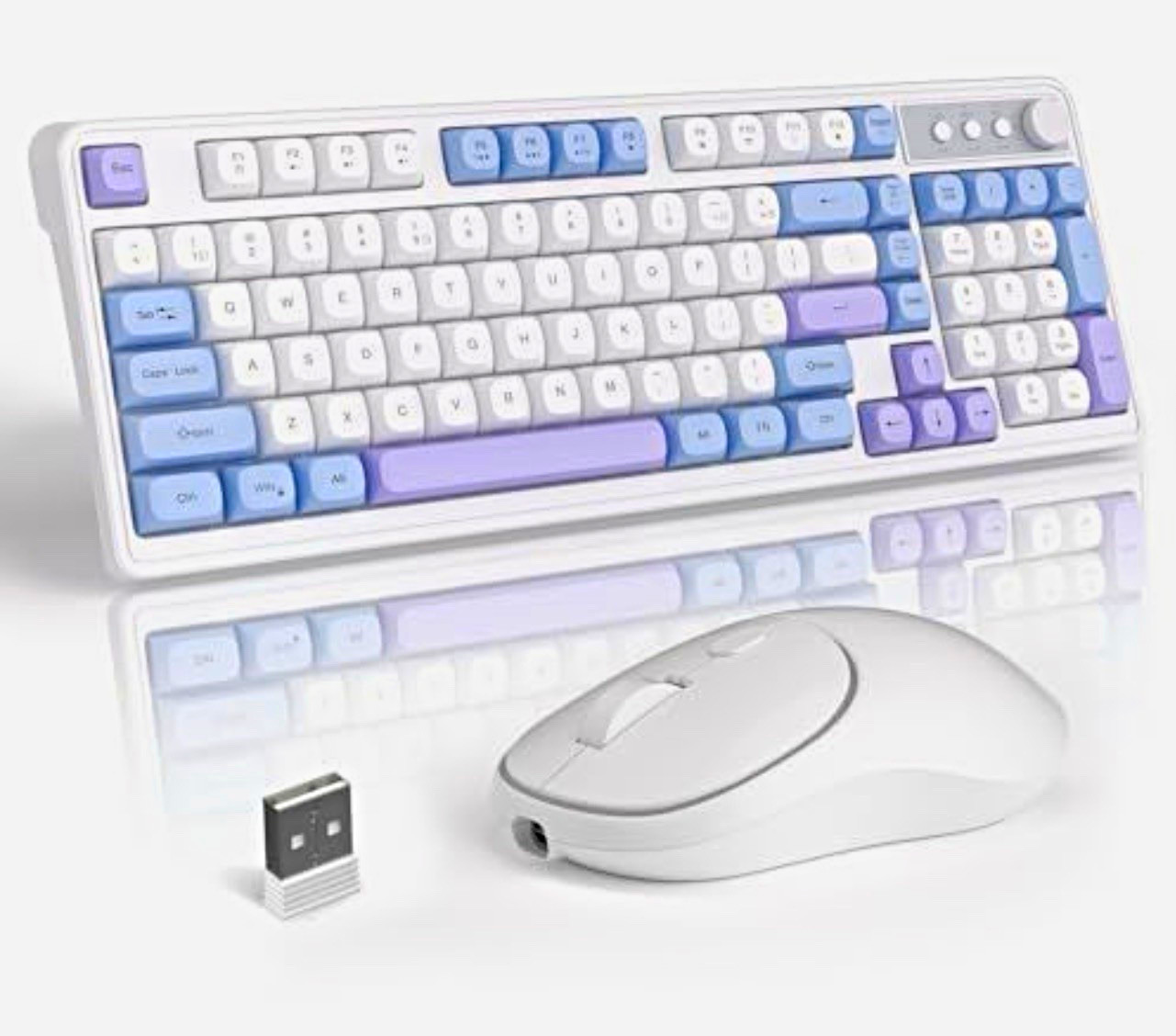 MageGee Wireless Gaming Keyboard and Mouse Combo V560, RGB Backlit Rechargeable