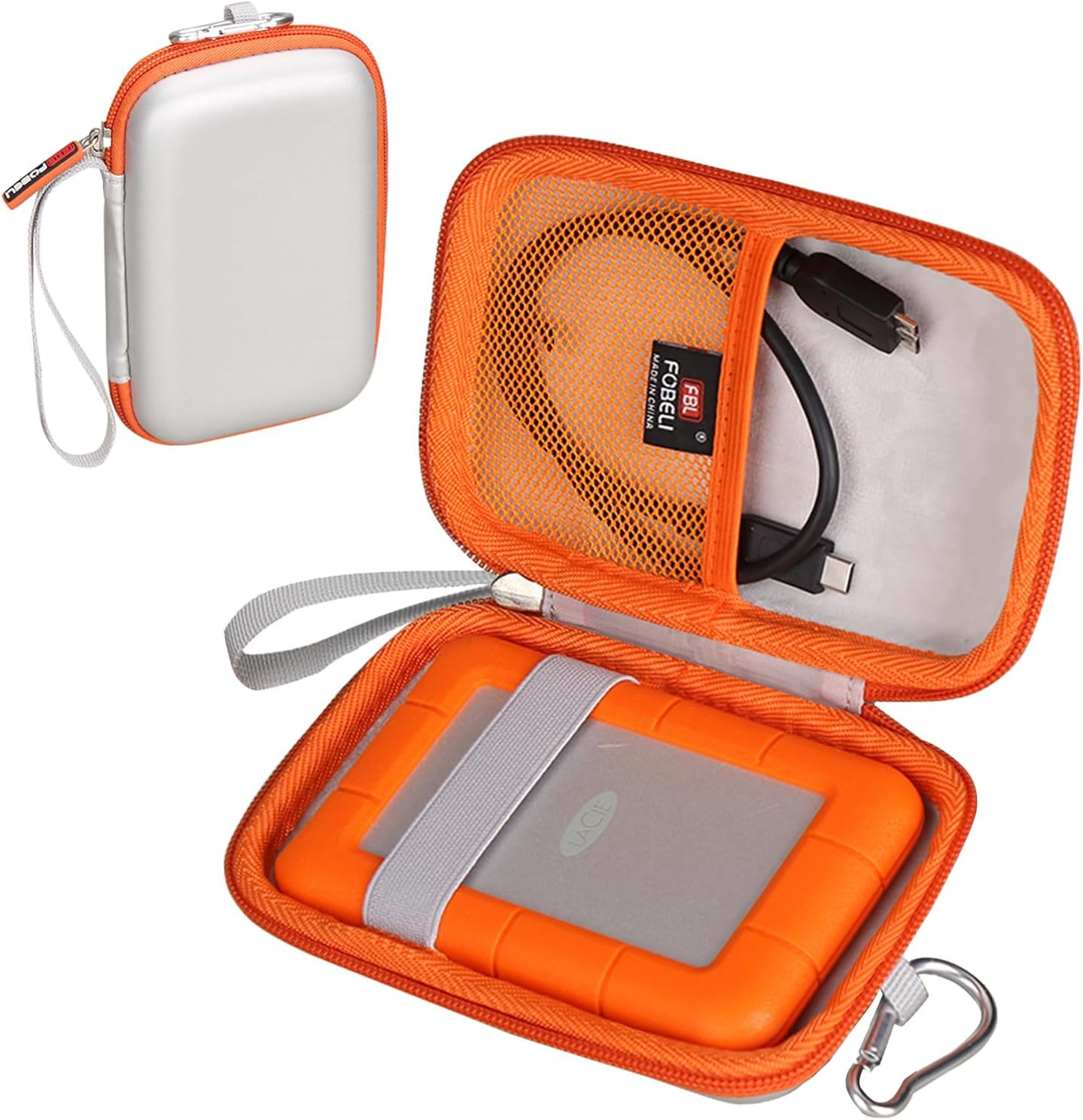 EVA Hard Carrying Case Compatible with Lacie Rugged Mini 1TB/ 2TB