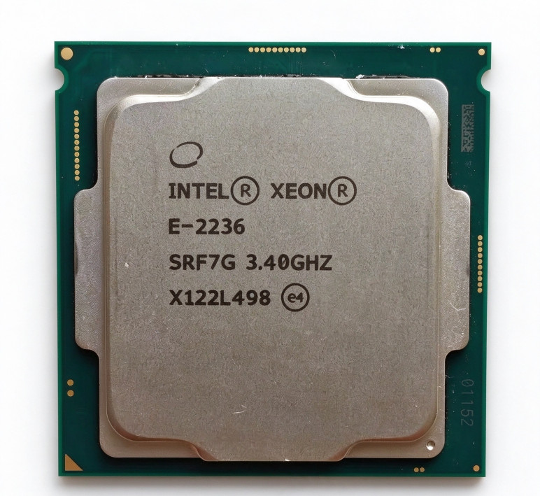 Intel Xeon E‑2236 SRF7G 3.40GHz 6‑Core 12‑Thread LGA1151 Server CPU Processor