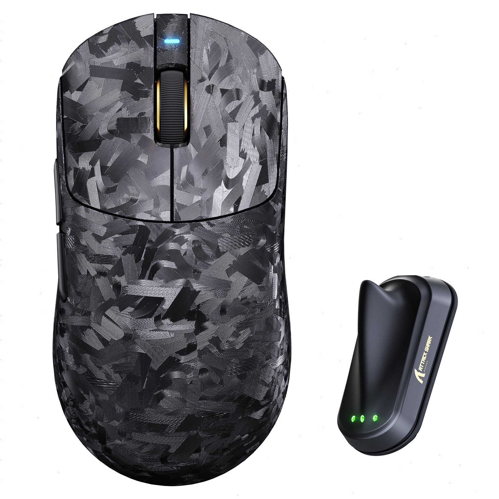 ATTACK SHARK RS3 ULTRA Wireless Gaming Mouse Lightweight Carbon Fiber 52,000 DPI