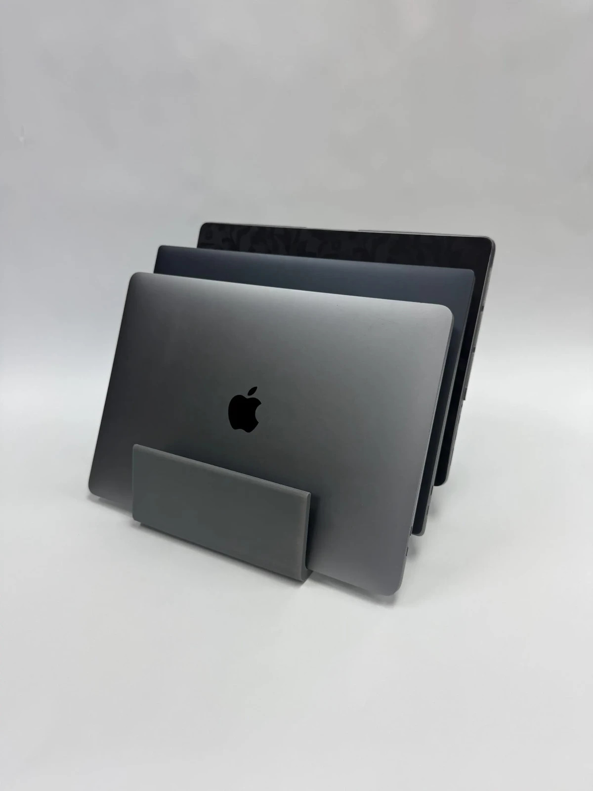 3D Printed Vertical Laptop Stand | Multiple Device Organizer, Desk Accessory