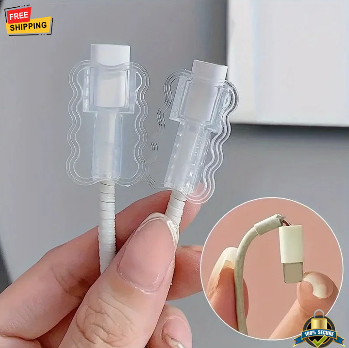 10pcs Data Cable Protector Sleeves Anti-Break Cord Saver Phone Accessory