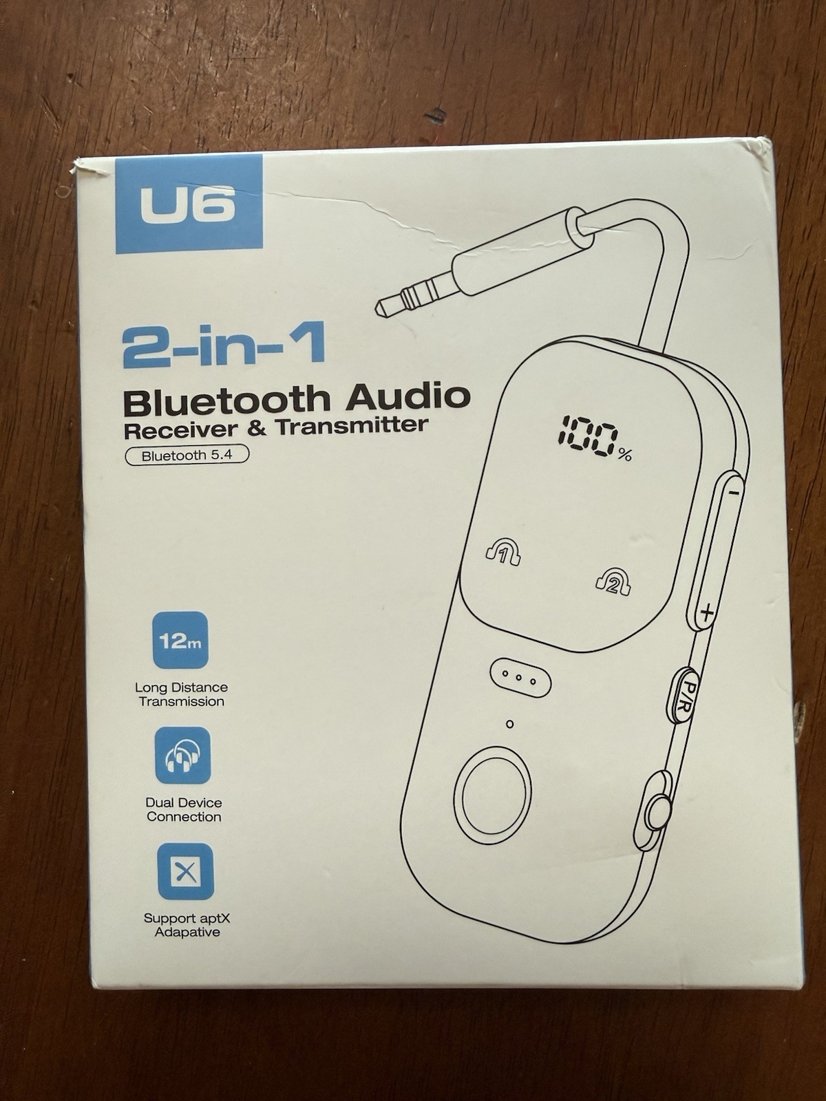 U6 2in1 Bluetooth 5.4 Audio Receiver and Transmitter