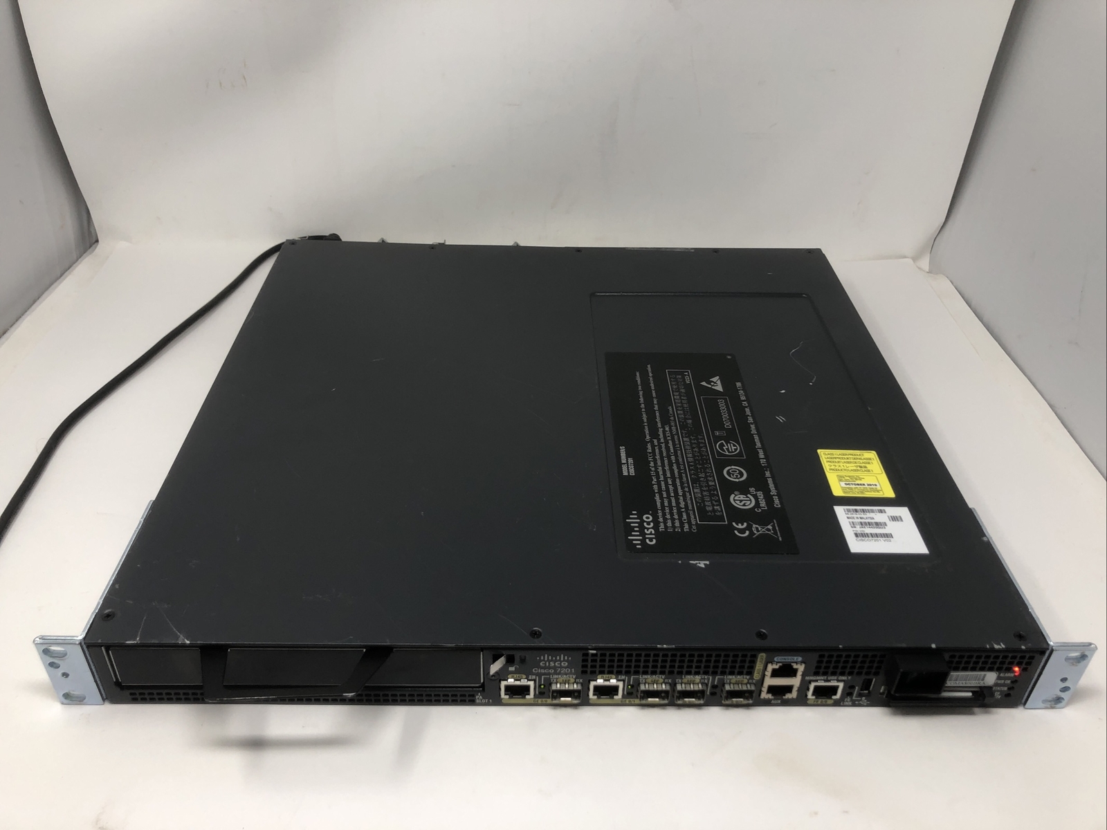 Cisco 7201 4-Port Gigabit Router w/ Dual AC, Factory Reset CISCO7201