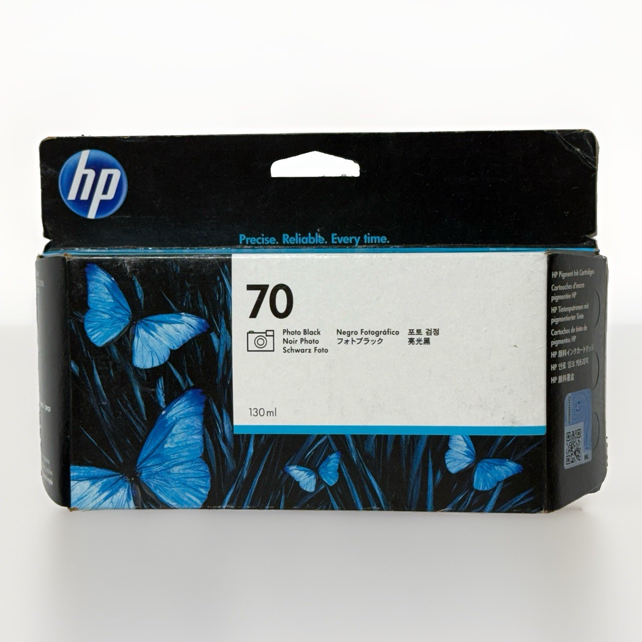 Unopened OEM HP 70 C9449A Photo Black 130ml Ink Cartridge Expired 