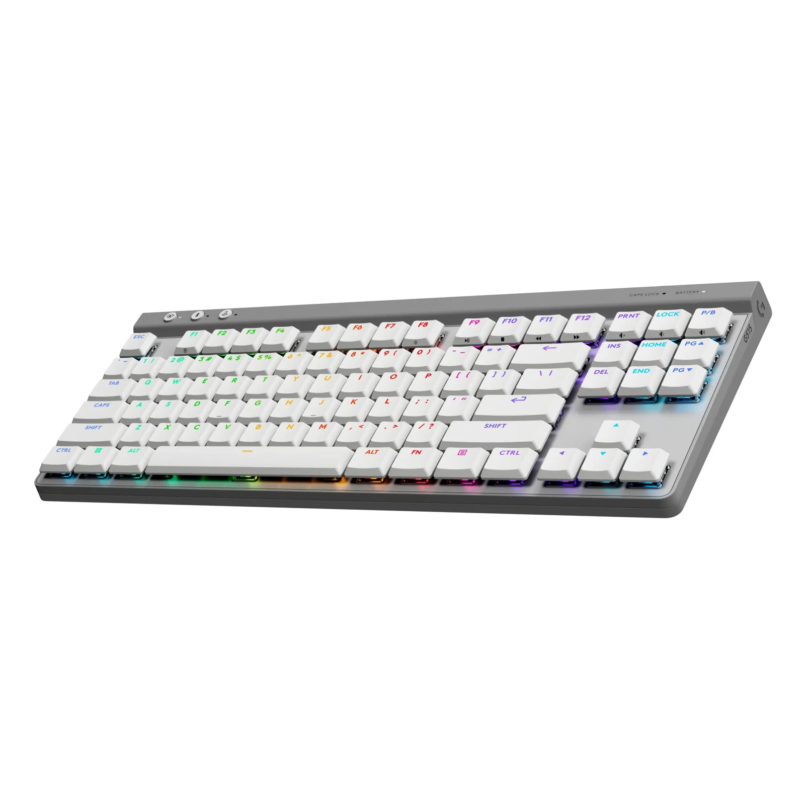 Logitech G G515 Lightspeed TKL Wireless Gaming Keyboard Tactile White 920-012535