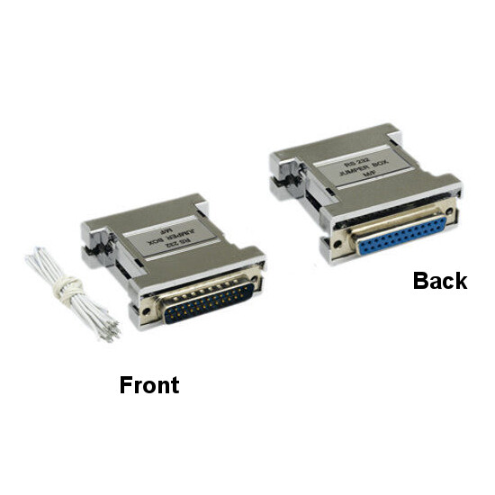 Kentek DB25 25Pin Jumper Box Adapter Molded Tester for Parallel Port connection