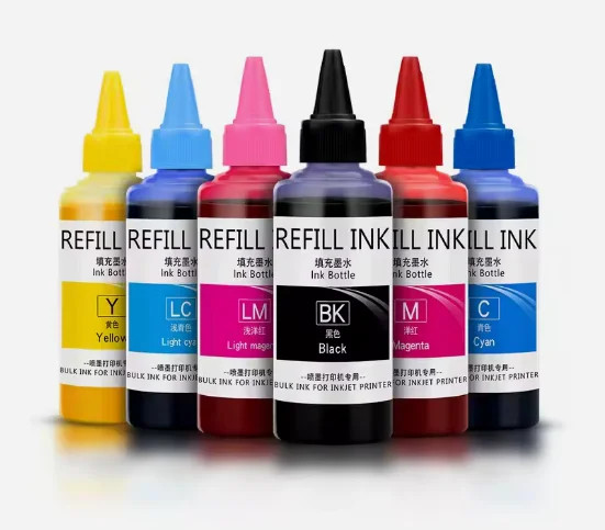 6x100ML Refill Dye Ink for Epson L3251  L1300 L8188 L3219 L5158 L2367 printer
