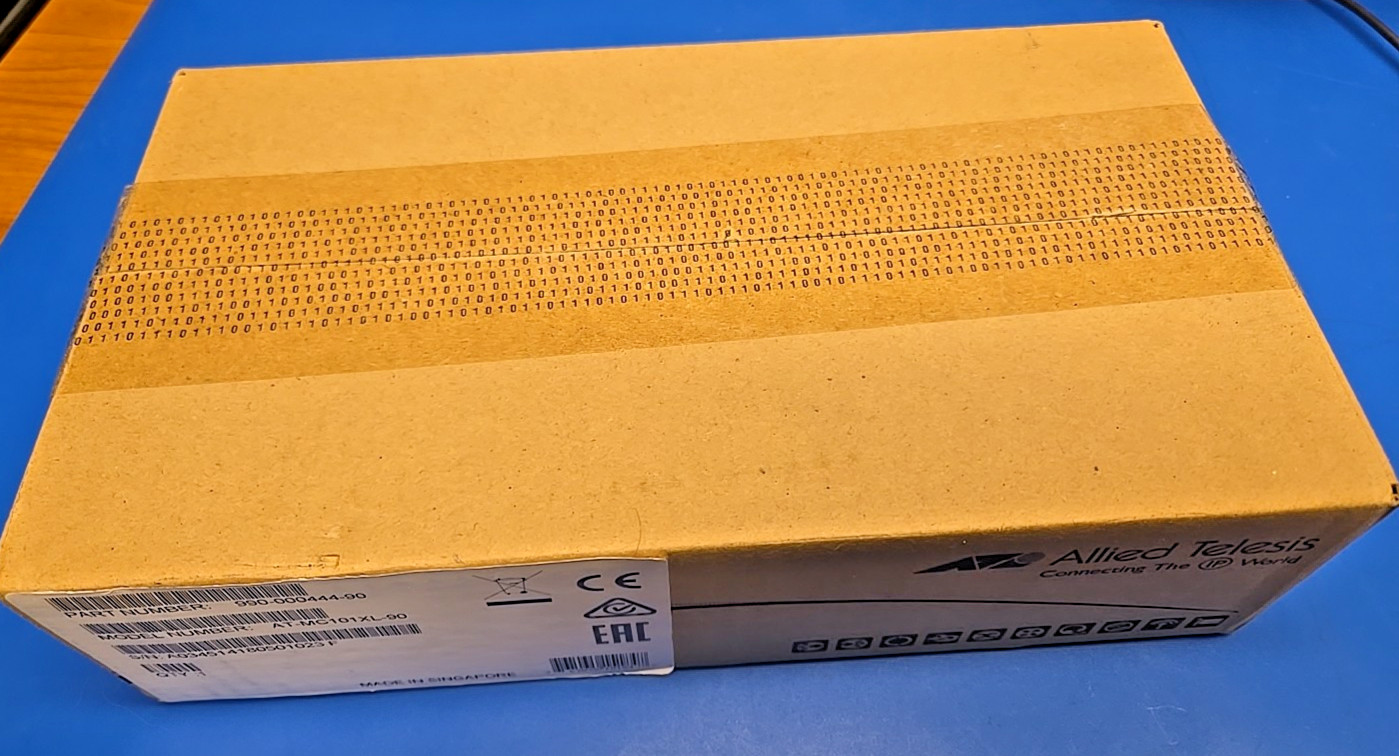 Allied Telesis AT-MC101XL-90 Ethernet Media Converter New Sealed Box ATMC101XL90