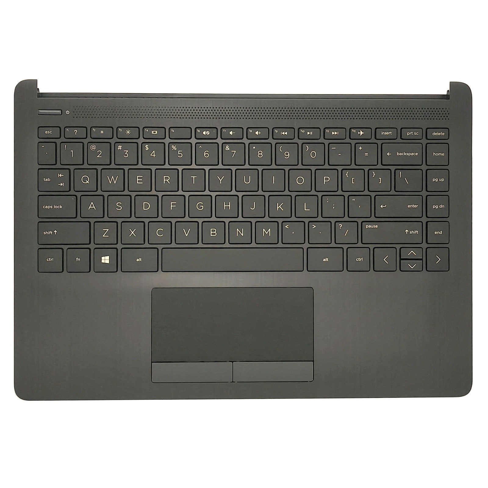 New For HP  14-CF 14-DF 14-DK Palmrest w/Keyboard Touchpad Gray L24818-001 US