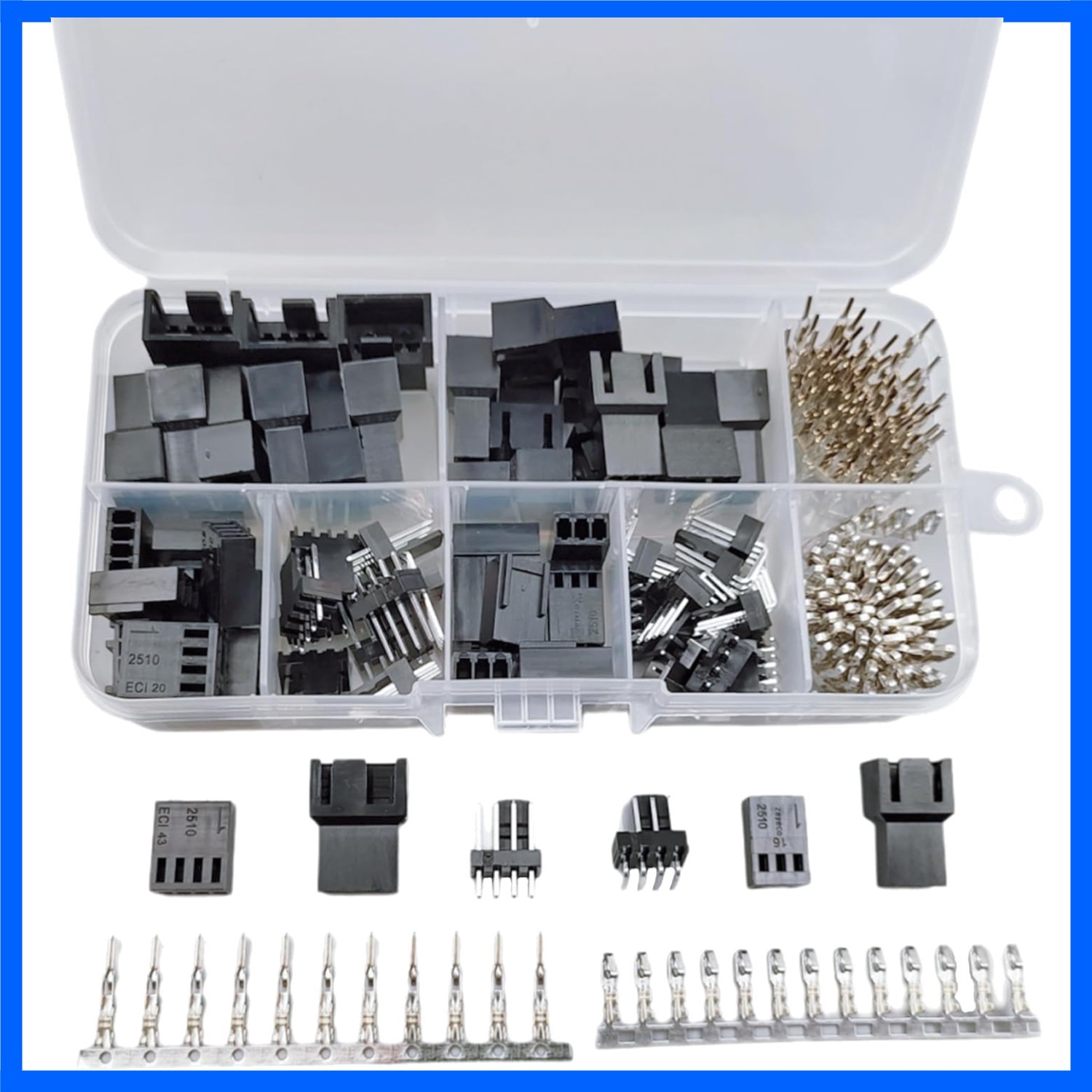200PCS DIY PWM 3-Pin/4-Pin PC Fan Connector Kit for Customized Cooling Solutions