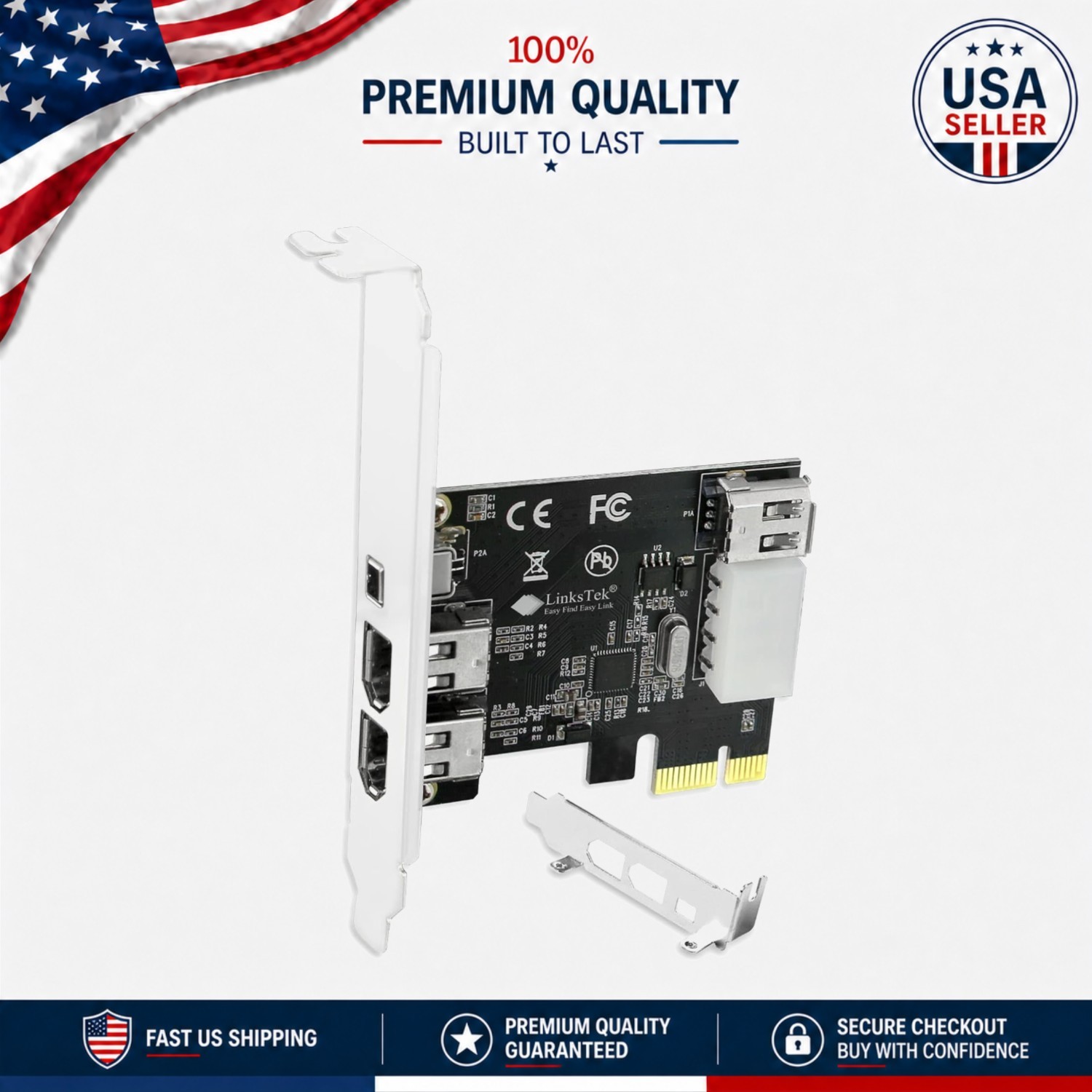 Attach Older FireWire Devices – 4-Port PCIe FireWire Card for Audio/Video Gear