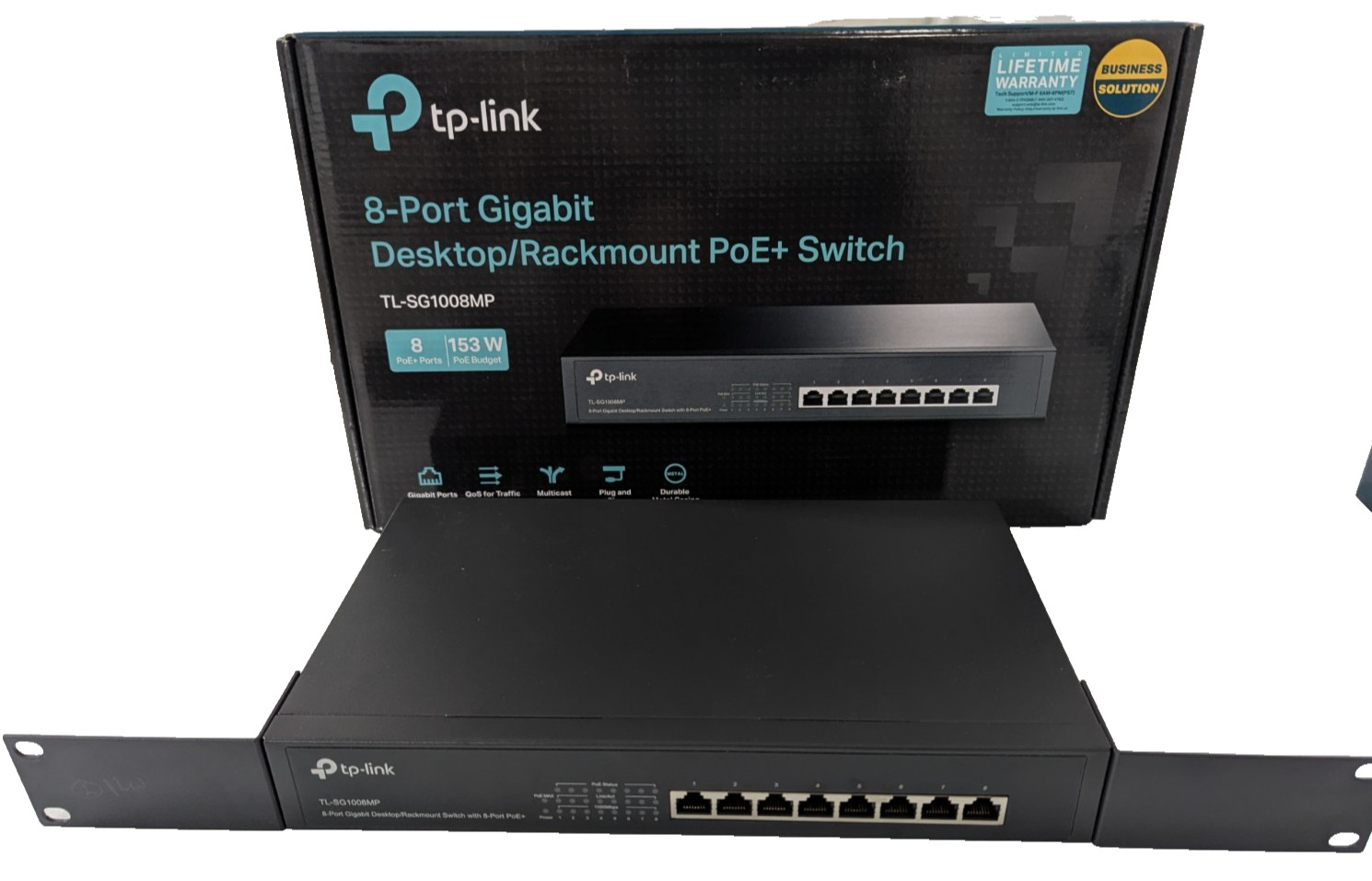 TP-Link TL-SG1008MP 8-Port Gigabit Desktop Rackmount PoE+ Switch