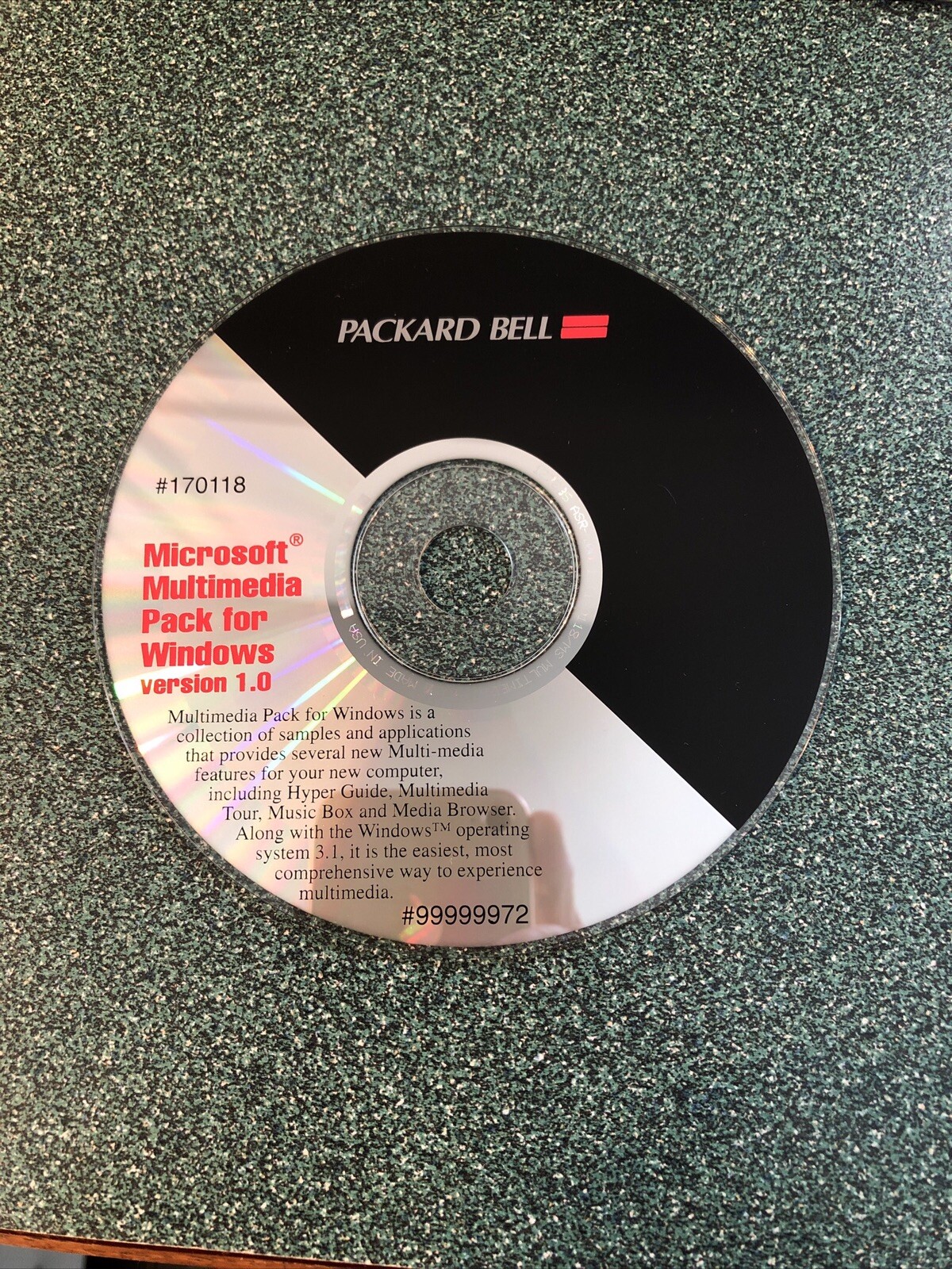 Packard Bell Microsoft Multimedia Pack For Windows Version 1.0 CD