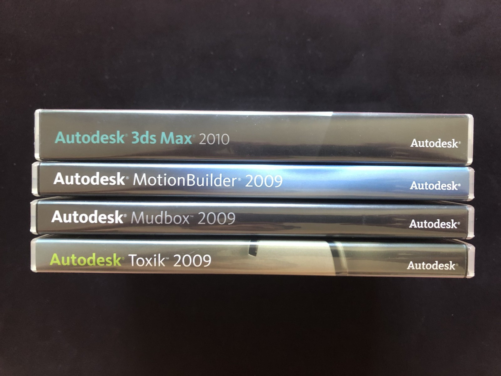 Autodesk Suite (Student Version):  3ds Max 2010, MotionBuilder/Mudbox/Toxik 2009