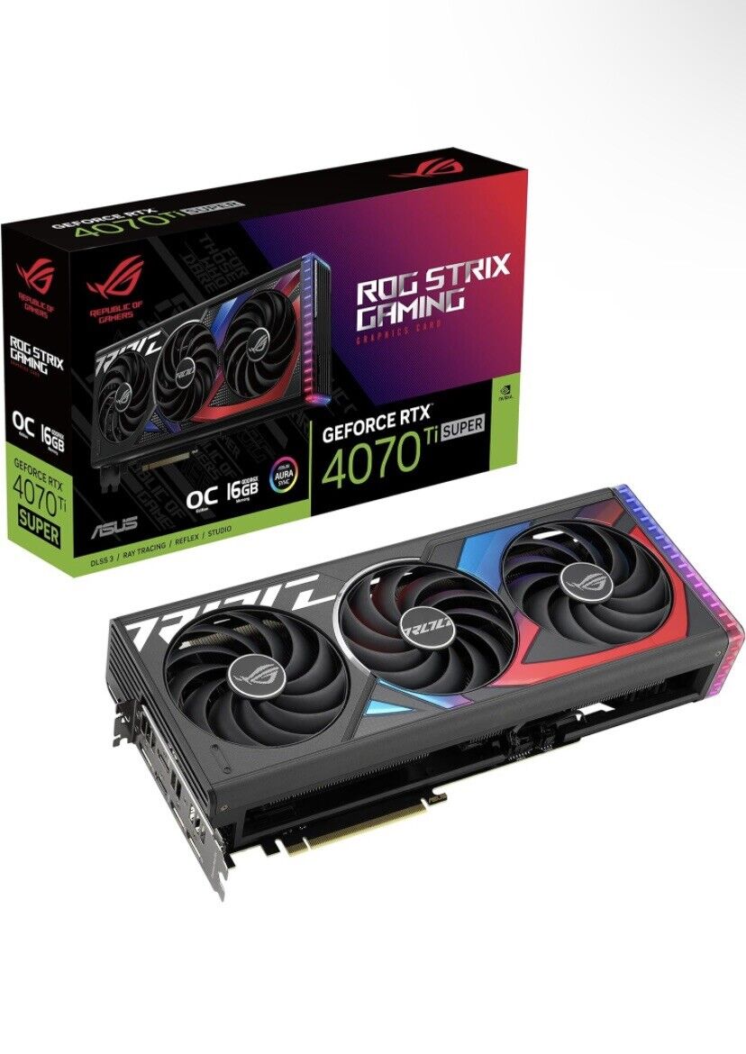 ASUS ROG Strix GeForce RTX 4070 Ti Super OC Edition For Gaming (PCle 4.0, 16GB.)