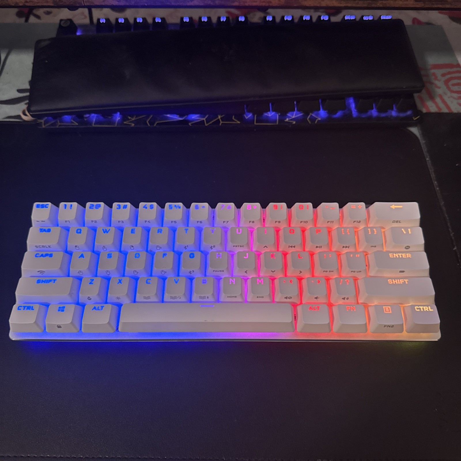 Corsair K65 RGB Mini 60% Mechanical Gaming Keyboard – White, Barely Used