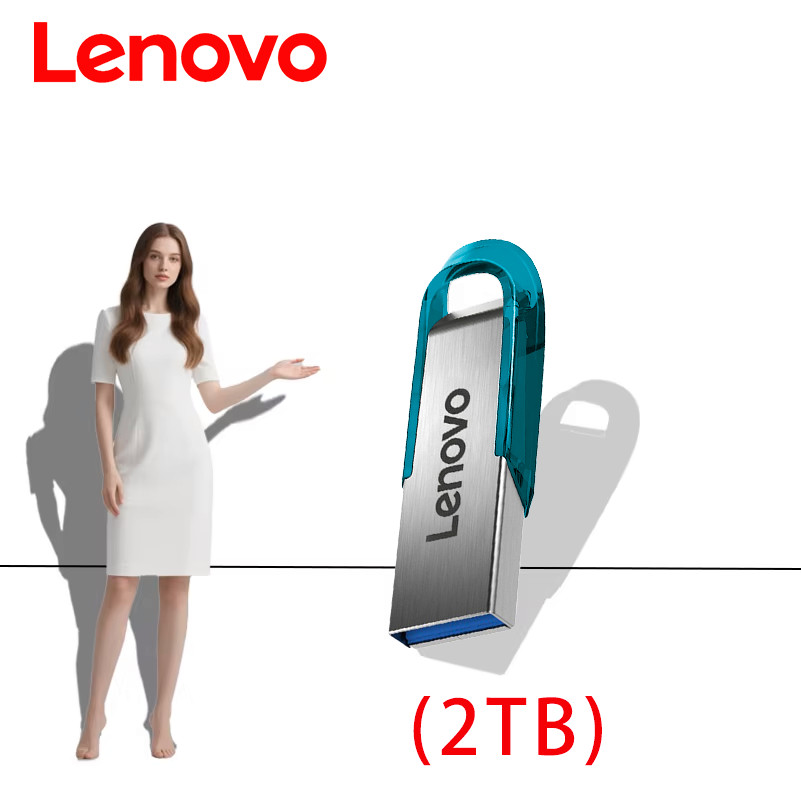 Lenovo 2TB USB 3.0 Flash Drive Metal Pendrive High Speed Data Storage