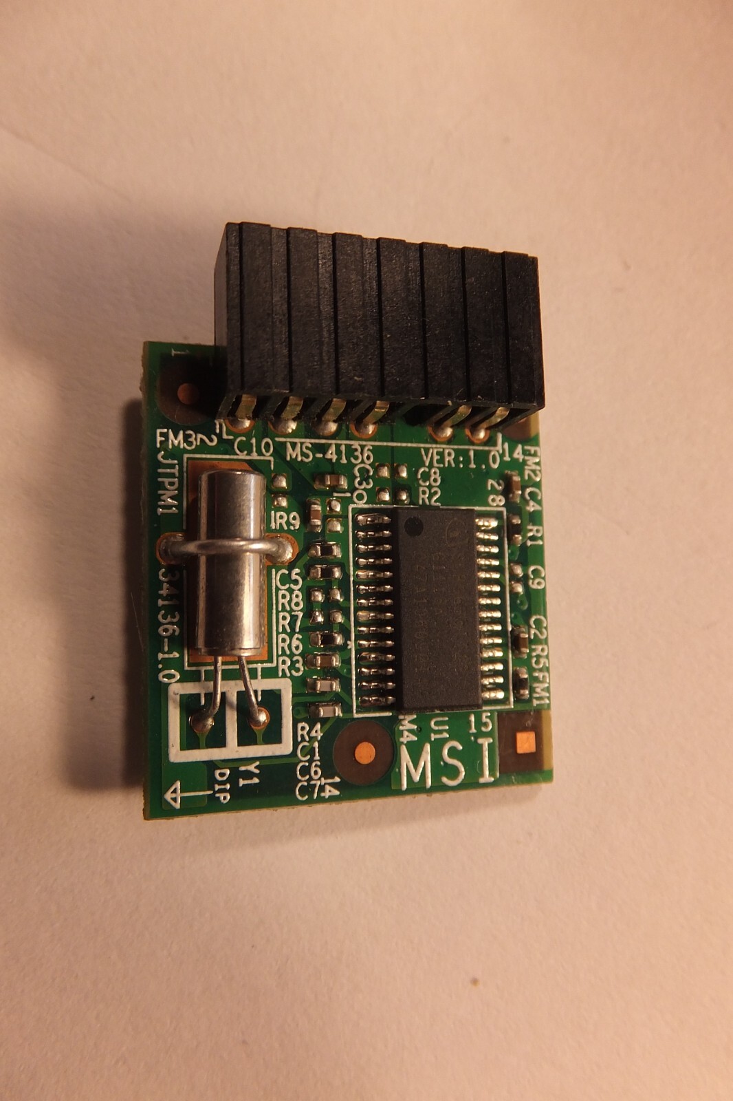 MSI TPM MODULE VERSION: 1.0  MS-4136, VER:1.0