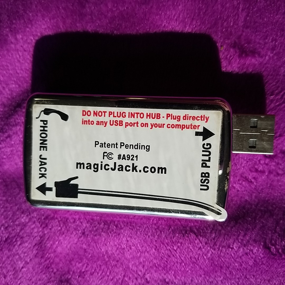 magicJack Original USB VoIP Phone Adapter Model A921 FCC — Vintage PC Telephone