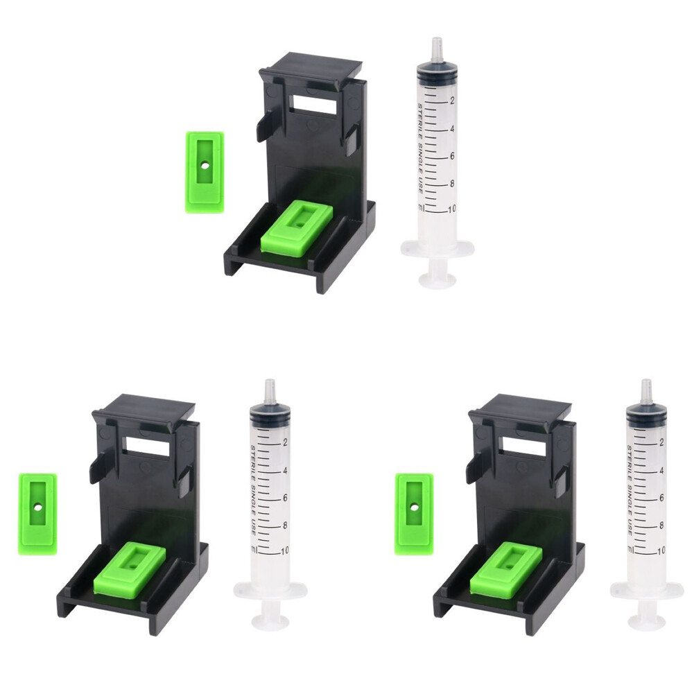 US 3 Sets Ink Cartridge Suction Priming Clip for HP 60 61 62 63 64 65 67 67XL