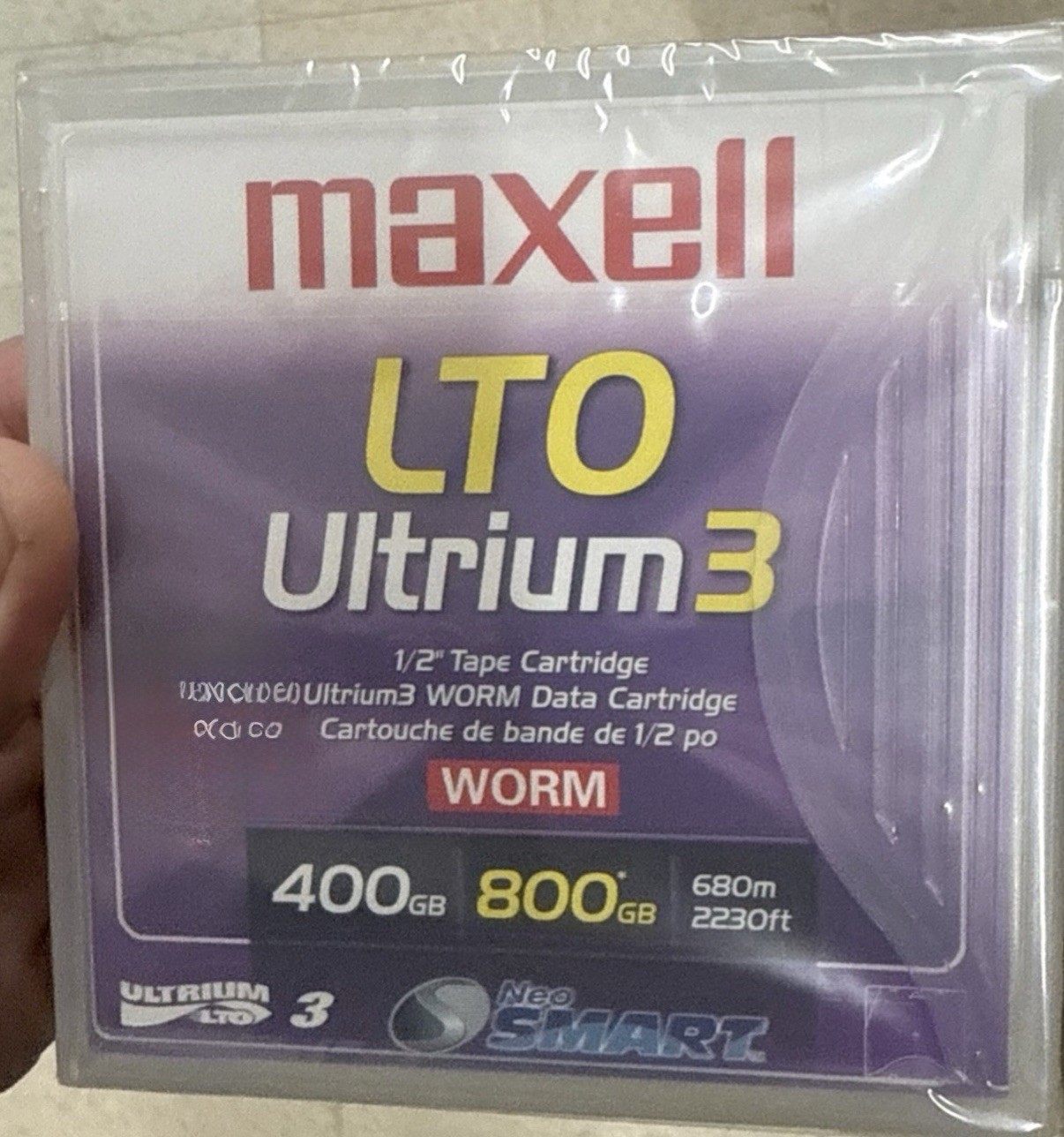Maxell LTO Ultrium3  1/2" Data Tape Cartridge 400/800GB - X5 NEO SMART set