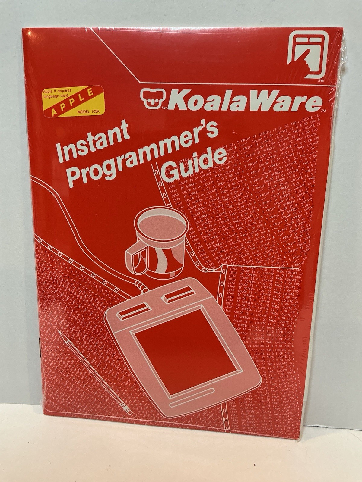 Vintage Apple II KoalaPad Touch Tablet Instant Programmers Guide NOS Sealed