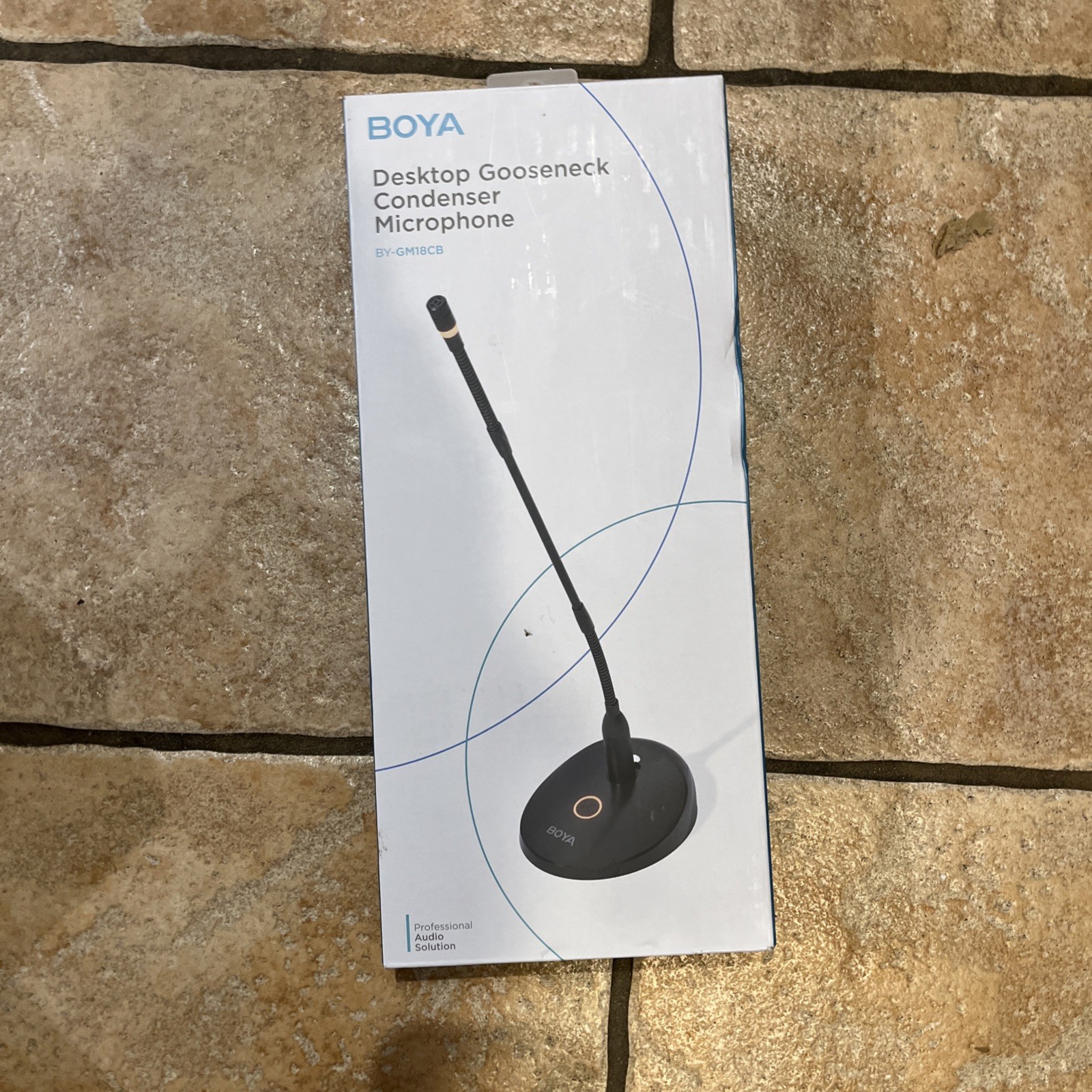 BOYA BY-GM18C Desktop Cardioid Gooseneck Mic 18" Dual-Section, 4 Modes