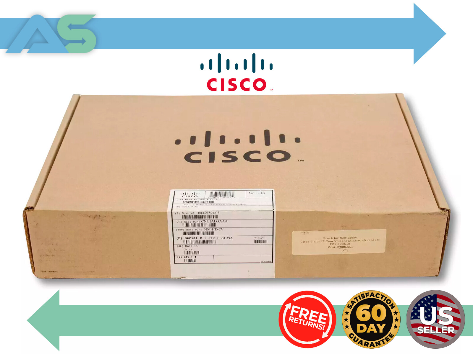 CISCO NM-HD-2V Two-Slot High Density Voice/Fax Network Carrier Module Card