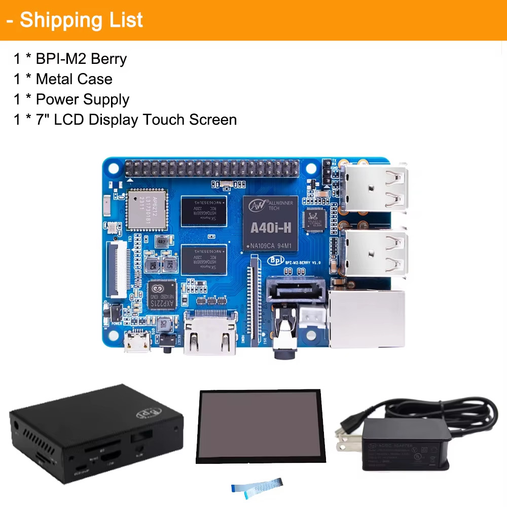 Banana Pi BPI-M2 Berry Mini Single Board Computer Allwinner A40i Quad-core Corte