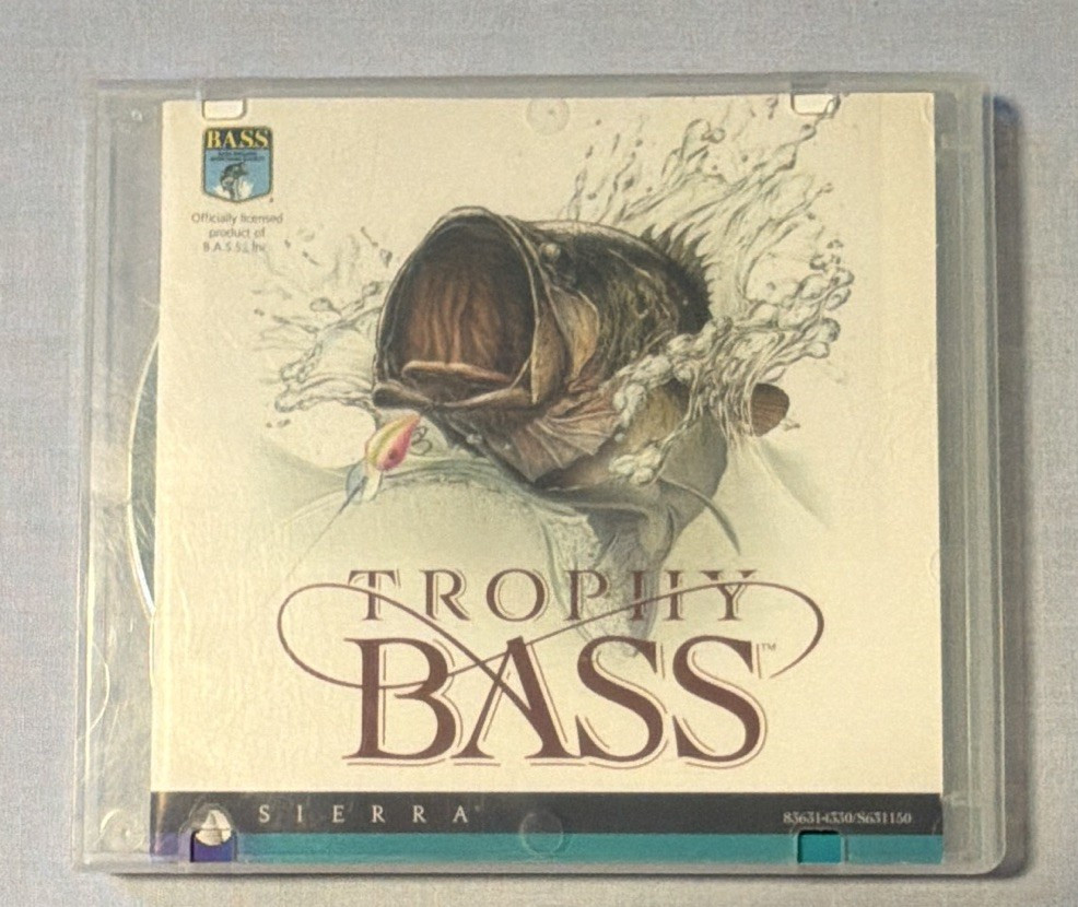 Sierra Trophy Bass Sports PC Game CD-ROM for Windows, English (Commercial)