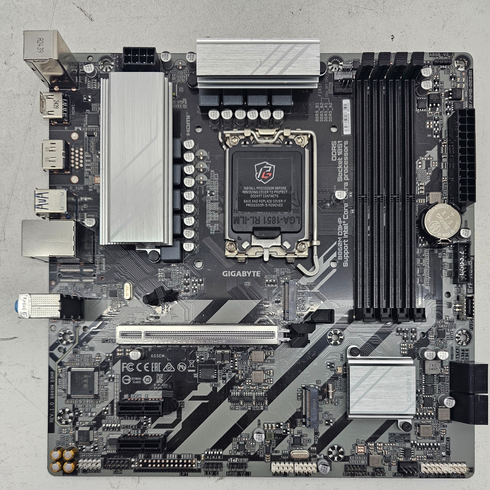 GIGABYTE B860M D3HP Intel Core Ultra LGA 1851 Motherboard, mATX, (FL)