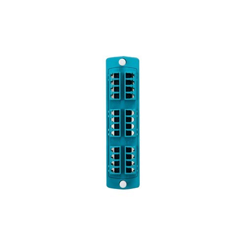 Leviton 5F100-4QL 24 Ports SDX Precision Molded Plate Zirconia Ceramic Aqua