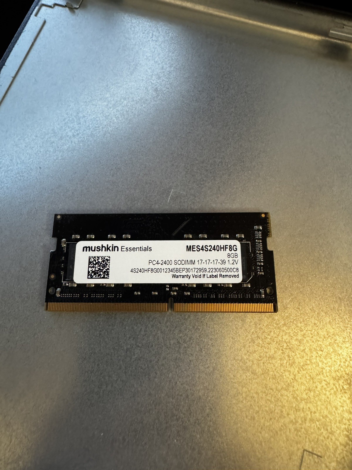 Mushkin Essentials 8GB DDR4 SDRAM PC4-2400 MES4S240HF8G