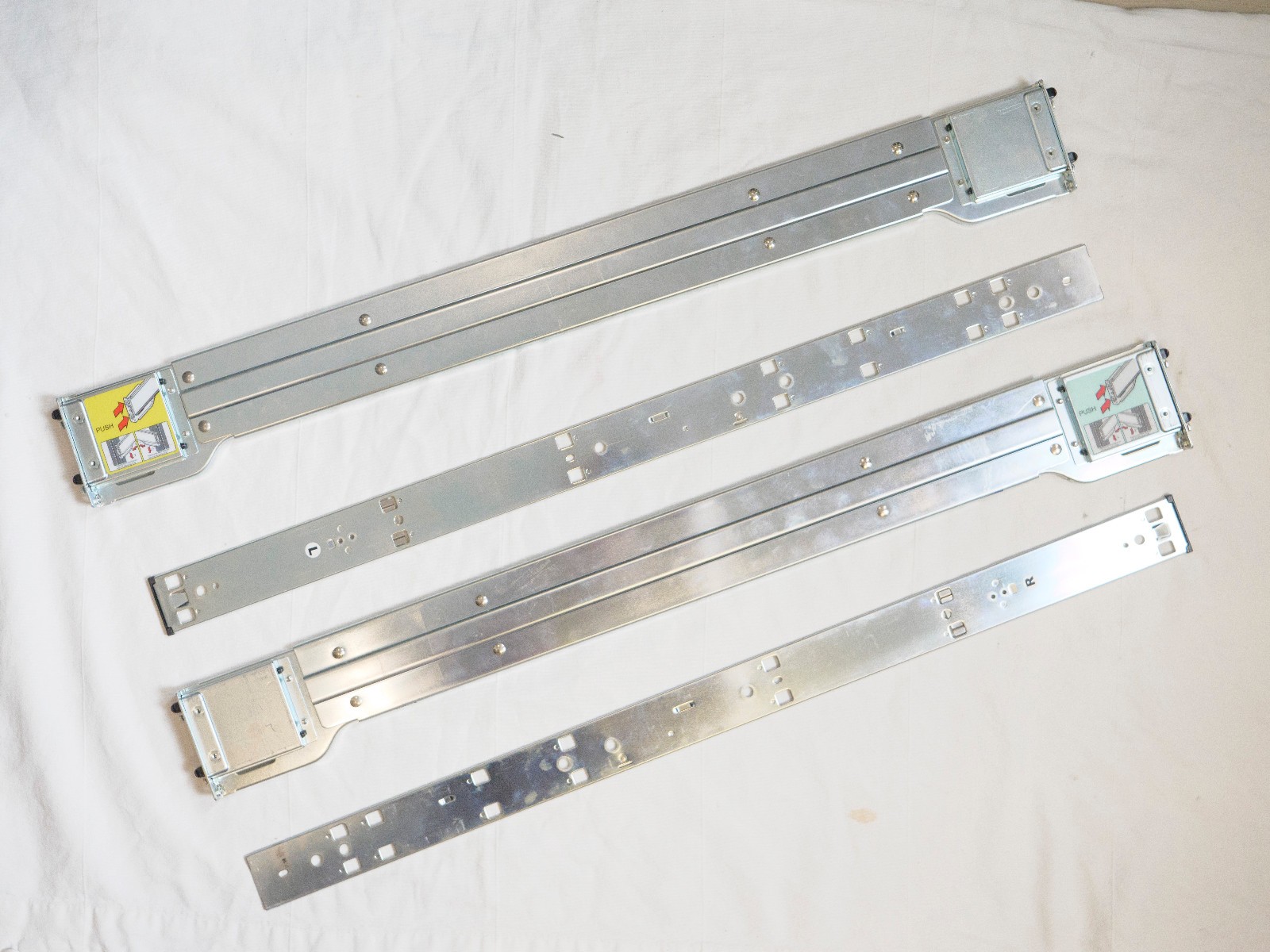 SUPERMICRO 2U SERVER RACK MOUNTING RAIL OUTER & INNER W-778-B-0 W-778-A-0 Used