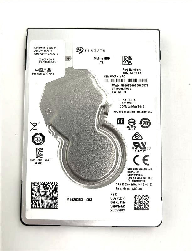 Seagate 1TB, Internal, 5400 RPM, 2.5" (ST1000LM035) Hard Drive