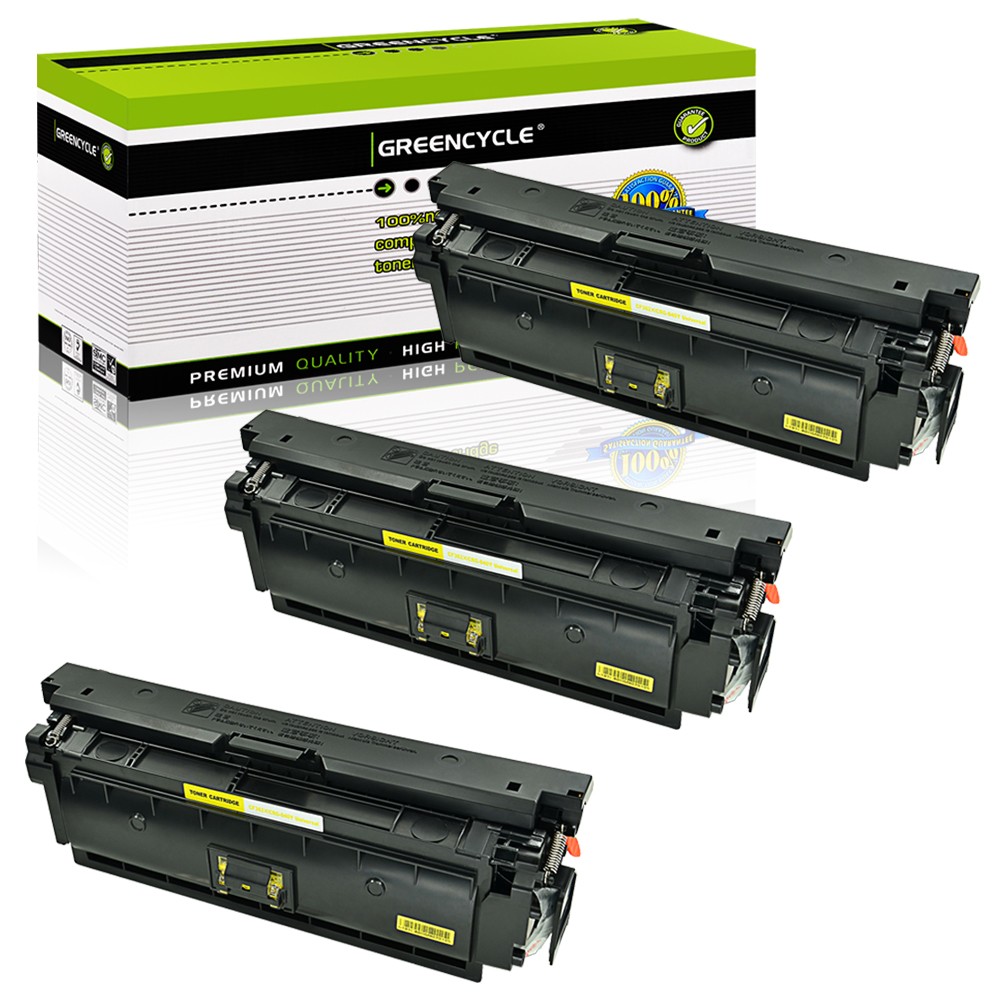 3PK CF362X YL Toner Cartridge Fits for HP 508X LaserJet MFP M577dn M553dn M553n