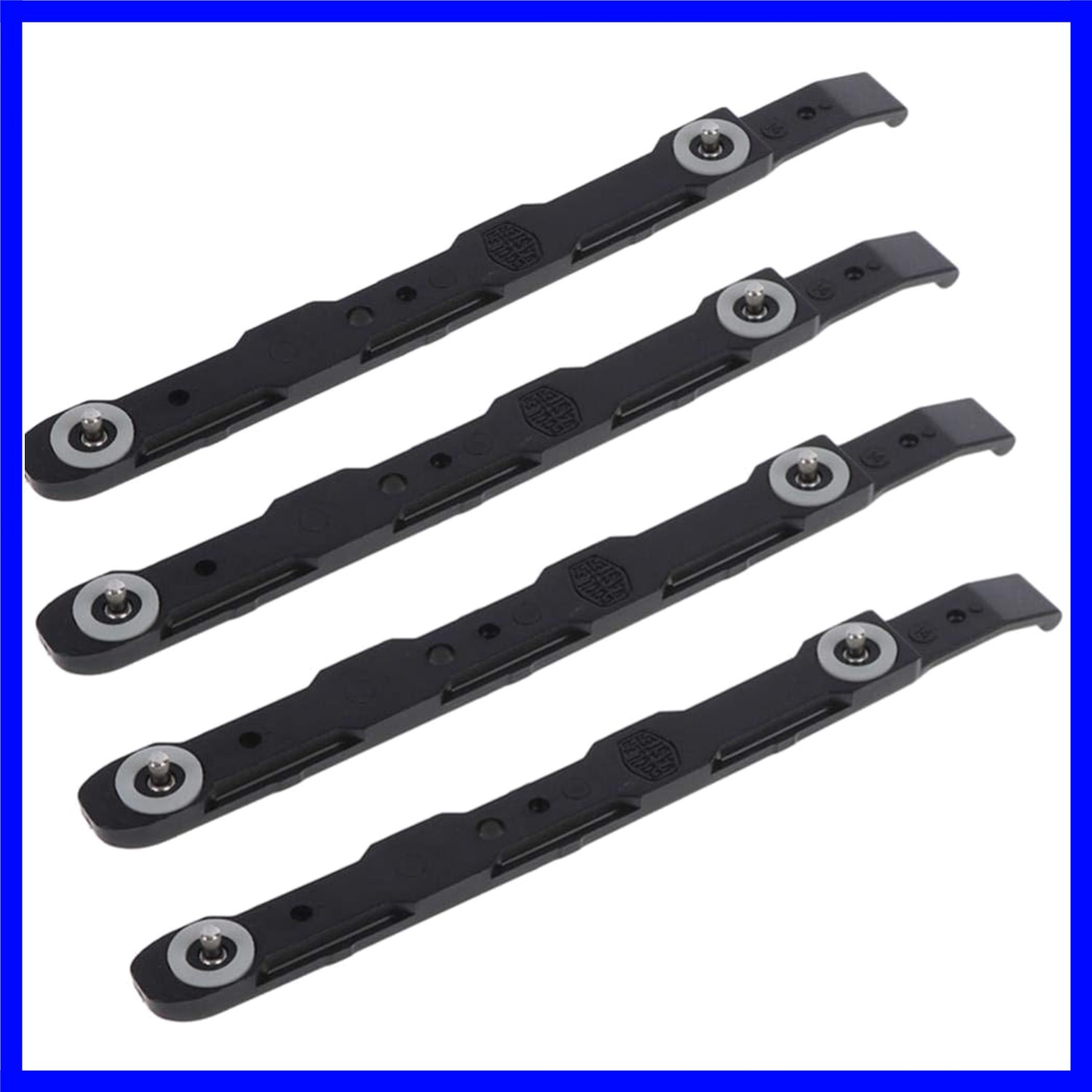 4-Pack Black Hard Drive Rails for Easy PC Installations & Upgrades