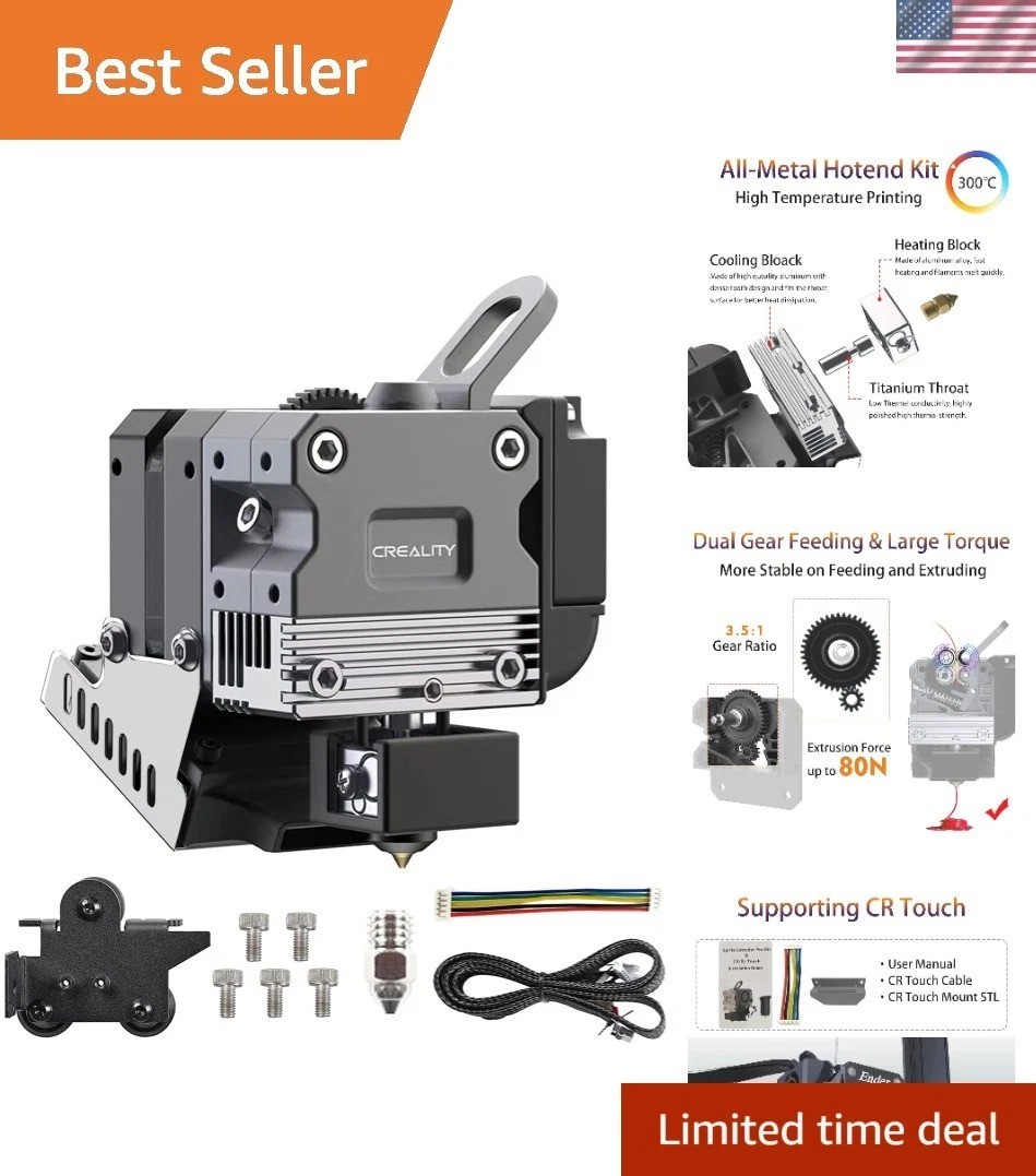 CR Sprite Direct Drive Extruder Pro Kit, All Metal Extruder Upgrade Kit for E...