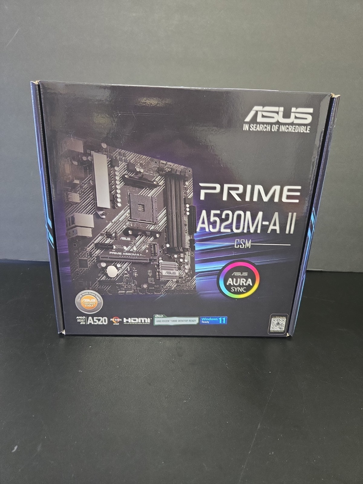 ASUS PRIME A520M-A II MicroATX Motherboard AM4 DDR4 