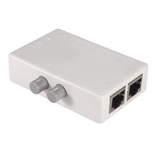 2 Ports Network Switch Splitter Selector Hub 2-in 1-Out or 1-in 2-Out 100M