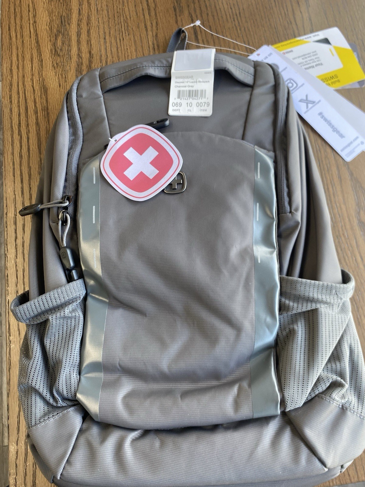 SWISSGEAR Discreet Travel Work Commuter Backpack Fits 15" Laptop - Charcoal Gray