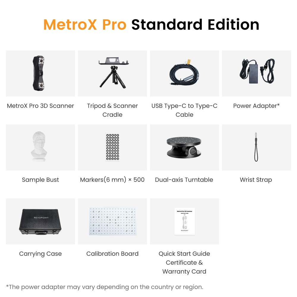 Revopoint MetroX PRO 3D Laser Scanner For 3D Printer Structured Light 3D Scanner