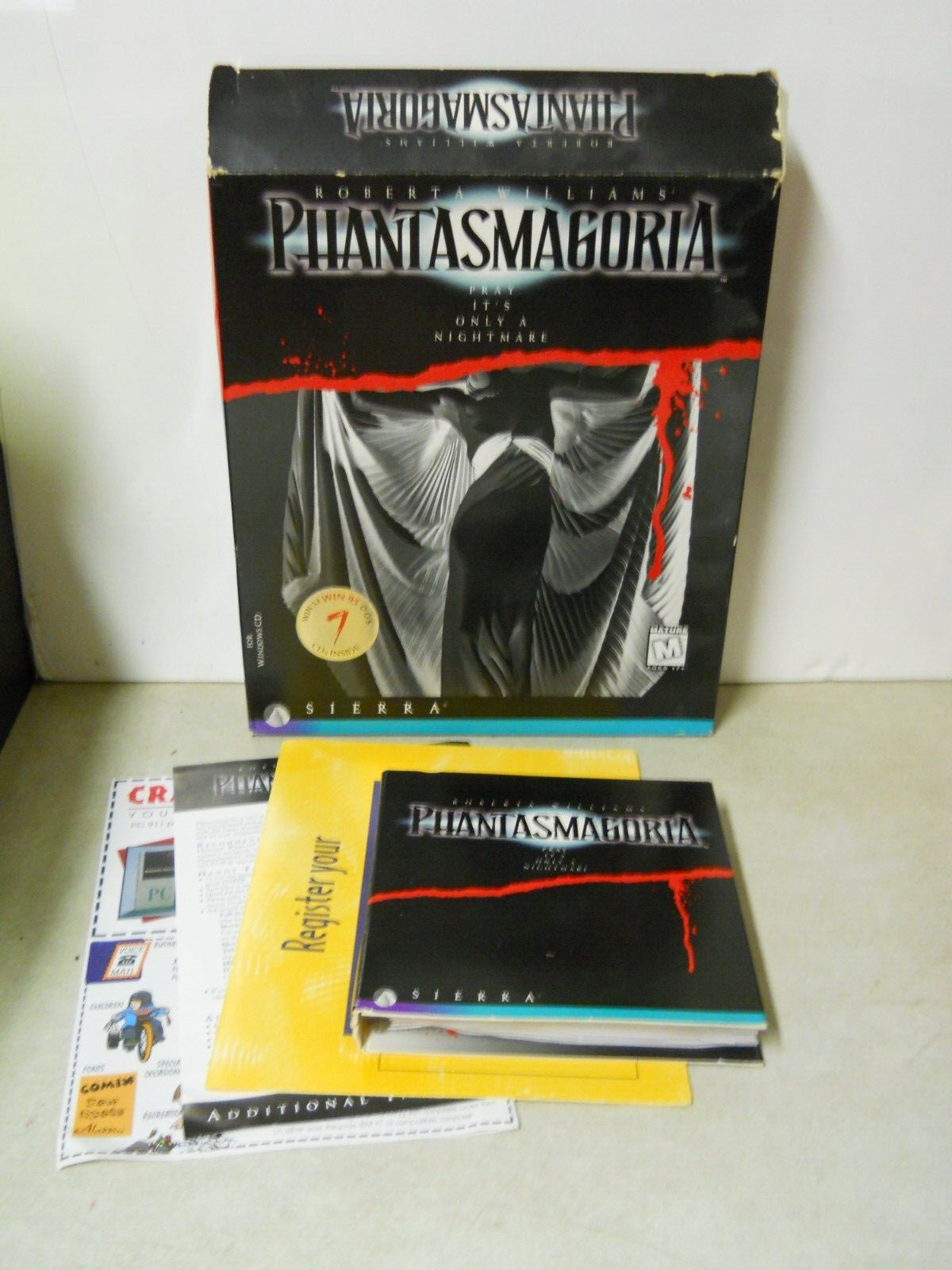 Sierra Phantasmagoria Pray Its Only a Nightmare MS-DOS CD-ROM PC Video Game