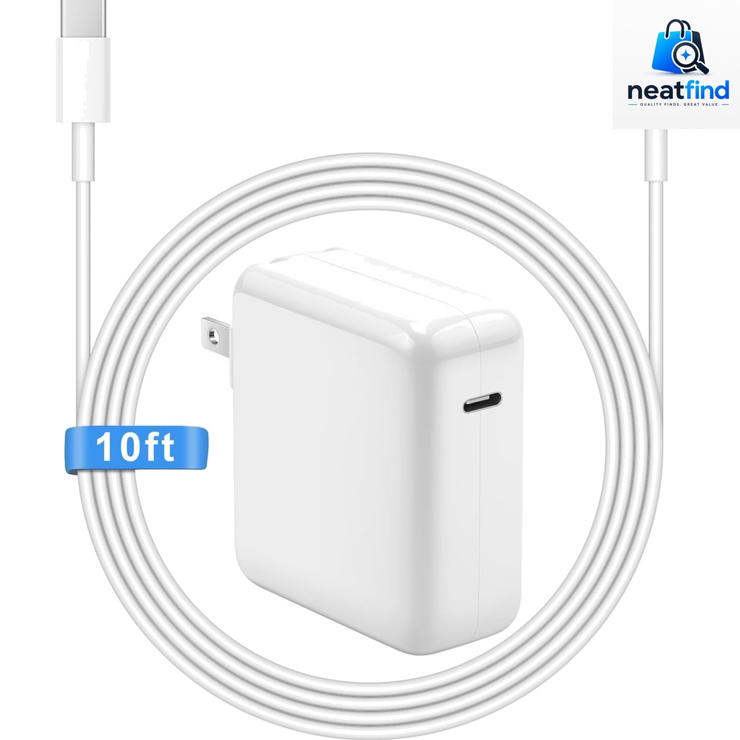 Mac Book Pro Air Charger with 10FT Extra Long Type C Charging Cable