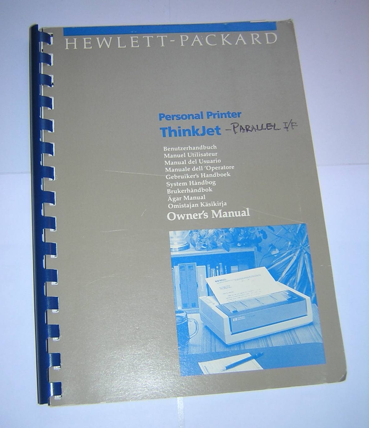 Vintage 1987 HP ThinkJet Personal Printer Owner's Manual Original 2225P