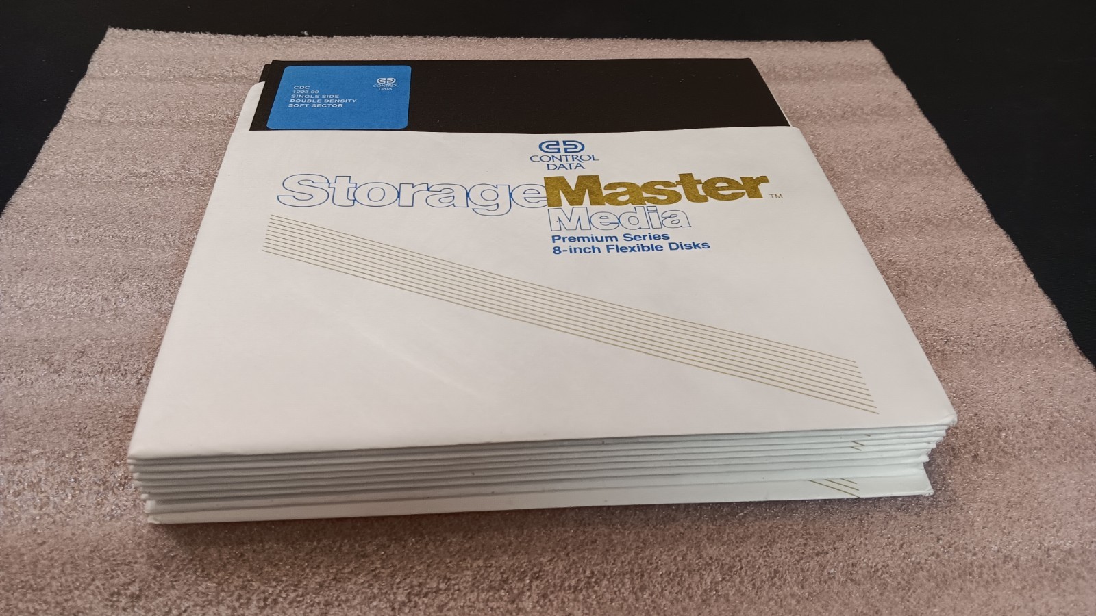 lot of 9 Control Data Storage Master Media Premium Series 8-Inch. Flexible Disks