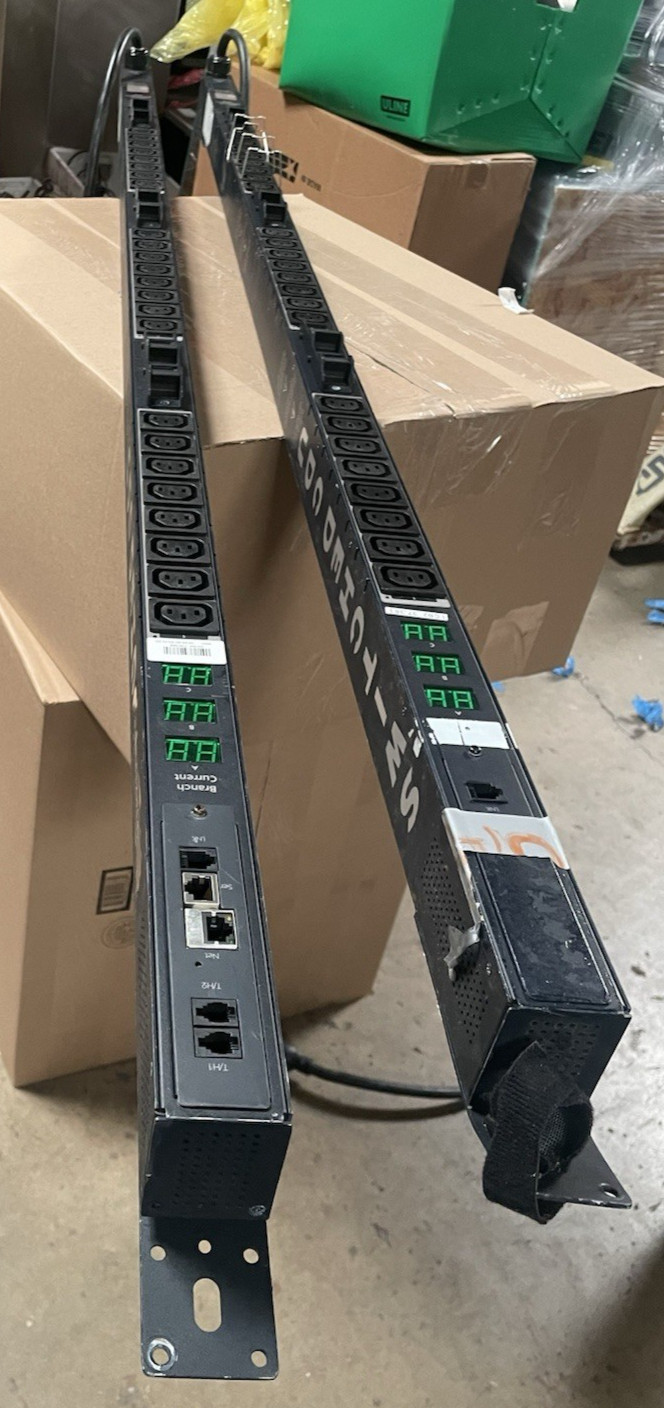 LOT OF 2 | RITTAL ~ CABINET DISTRIBUTION UNIT | CW-24V2-L30M RACK PDU