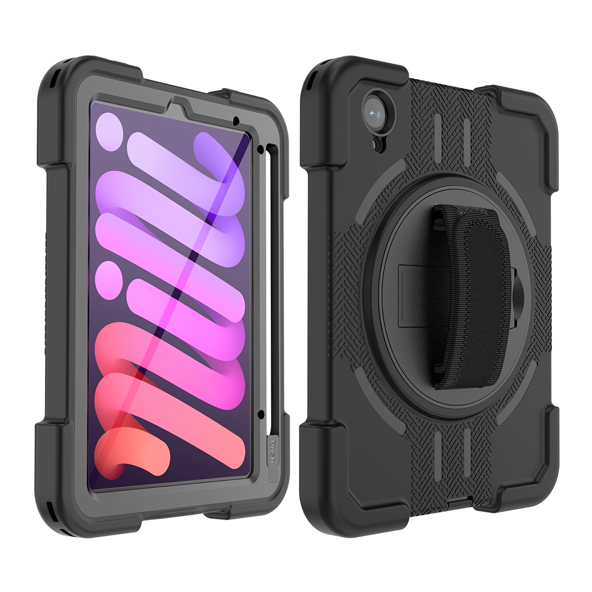 Waterproof Case For iPad Mini A17 Pro/6th Shockproof Rugged Cover Rotating Stand